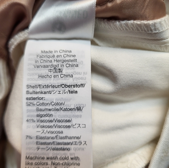 J. Crew Martie White Bi-Stretch Cotton Pants Timeless Side Zip - Size 2 - Picture 4 of 4